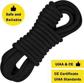 img 3 attached to 🧗 AOLEBA 10.5mm Static Climbing Rope: Versatile Outdoor Rock Climbing Equipment 32ft