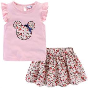 img 4 attached to 🌞 Summer Holiday Mud Kingdom Little Girl's Outfit