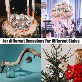 img 1 attached to 🎄 14-Piece Set: Shimmering Disco Ball Ornaments for Festive Christmas Tree Decorations and Disco Party Ambiance