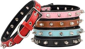 img 2 attached to 🐾 Aolove Spiked Studded Padded Leather Pet Collars: Ideal for Cats, Dogs of All Sizes