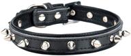 🐾 aolove spiked studded padded leather pet collars: ideal for cats, dogs of all sizes логотип