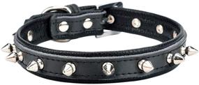 img 4 attached to 🐾 Aolove Spiked Studded Padded Leather Pet Collars: Ideal for Cats, Dogs of All Sizes