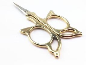 img 2 attached to 🦋 Yueton Embroidery Scissors - Golden Butterfly Needlework Tools