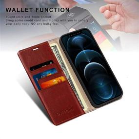 img 2 attached to Belemay Compatible With IPhone 12/12 Pro Wallet Case 5G (6