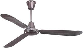 img 1 attached to ⚙️ Ciata Lighting Industrial Ceiling Fan 60-Watt Motor, 3-Blade 56-Inch 316rpm Sweep Aluminum (Brushed Aluminum)