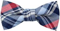 👔 stylish spring notion tartan plaid woven boys' bow ties & accessories logo