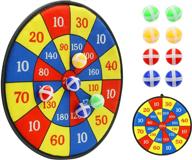 🎯 comgoo board games for kids: safe indoor party games and classic toys gifts with darts board and sticky balls - perfect for 5-12 year old boys and adults! логотип