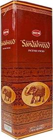 img 1 attached to 👃 HEM Sandalwood Incense Sticks: Pack of 6 - 120 Count (301g) - High-Quality Fragrance