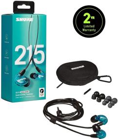 img 3 attached to 🎧 Shure SE215SPE Голубые наушники с изоляцией звука: Профессиональное аудио, Динамический микродрайвер, Плотная посадка