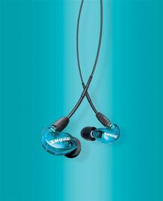 img 1 attached to 🎧 Shure SE215SPE Голубые наушники с изоляцией звука: Профессиональное аудио, Динамический микродрайвер, Плотная посадка