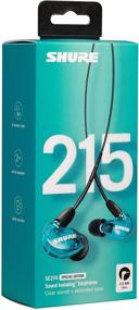 img 2 attached to 🎧 Shure SE215SPE Голубые наушники с изоляцией звука: Профессиональное аудио, Динамический микродрайвер, Плотная посадка