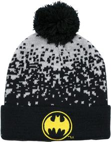 img 3 attached to 🦇 Stay Warm in Style with DC Comics Batman Beanie: The Ultimate Boys' Accessory for Cold Weather