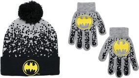 img 4 attached to 🦇 Stay Warm in Style with DC Comics Batman Beanie: The Ultimate Boys' Accessory for Cold Weather