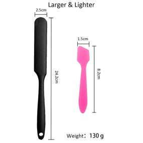 img 3 attached to Non Stick Spatulas Silicone Applicator Reusable Shave & Hair Removal for Men's