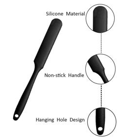 img 2 attached to Non Stick Spatulas Silicone Applicator Reusable Shave & Hair Removal for Men's