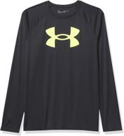 👕 удобная и спортивная: верхняя одежда с длинными рукавами under armour boys' tech big logo для активных мальчиков логотип