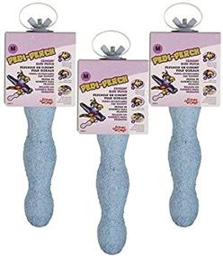 img 1 attached to 🦜 Living World Pedi-Perch, Medium Size - Pack of 3 Assorted Colors