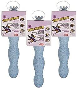 img 2 attached to 🦜 Living World Pedi-Perch, Medium Size - Pack of 3 Assorted Colors