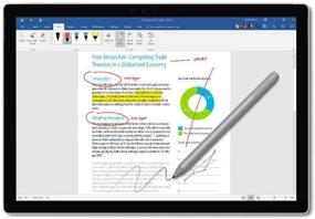 img 2 attached to 🖊️ Microsoft Surface Pen (Cobalt Blue) - Official for Pro 6, Laptop 2, Book 2, Go, Studio 2, Pro 5/4/3 - 4096 Pressure, Eraser, Bluetooth 4.0