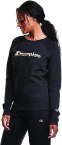 img 1 attached to Champion Womens Crewneck Oxford Small