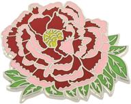 wizardpins peony flower hard enamel logo