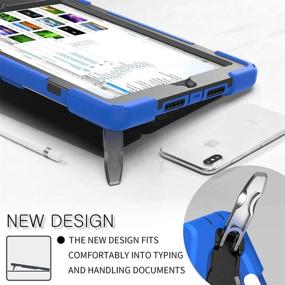 img 2 attached to ZenRich iPad 10.2 Case with Screen Protector, Pencil Holder, Kickstand, Hand Strap, 📱 and Shoulder Strap - Blue (Compatible with iPad 9th/8th/7th Generation, 10.2 inch, Released in 2021/2020/2019)