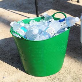 img 2 attached to 💚 Large Green Flex Tub, 38 Liter - TubTrug SP42G