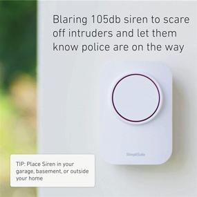 img 2 attached to SimpliSafe Wireless Auxiliary Siren with 105Db Volume - Compatible with Latest Gen Home Security System