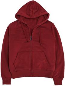 img 3 attached to Sherpa Lined Fleece Zip Up Sweatshirts Sweatshirt Boys' Clothing and Fashion Hoodies & Sweatshirts