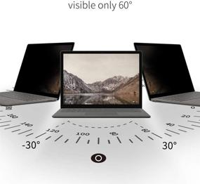 img 3 attached to 🔒 Privacy Screen Protector Filter for 13.5 inch Microsoft Surface Laptop 1/2/3/4 Gen - Fully Removable, Anti-Spy, Anti-Glare