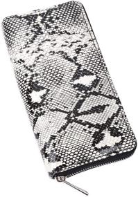 img 1 attached to Animal Print Zip Around Wallet