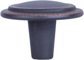 img 2 attached to 🔘 10-Pack Amazon Basics Oil Rubbed Bronze Cabinet Knob, 1.25-inch Straight Top Diameter