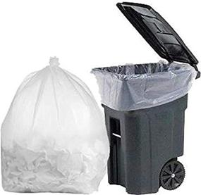 img 1 attached to 🗑️ Clear PlasticMill 95-Gallon Garbage Bags: 1.5 Mil, 61x68, Pack of 50 Bags