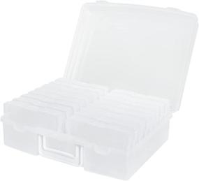 img 2 attached to 📸 novelinks Clear Photo Case Storage: 16 Inner Photo Organizers for 4"x6" Photos