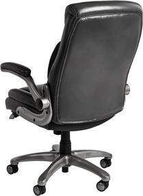 img 3 attached to AmazonCommercial Ergonomic High Back Rhombus Stitched Executive Furniture