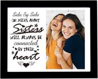 🎄 facraft merry christmas photo frame, 8x10 black - sisters always close at heart christmas picture frame логотип