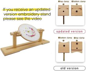 img 3 attached to 🪡 Adjustable Cross Stitch Hoop Stand for Quilting, Easy Operation Embroidery Stand Holder - Lifesaver Embroidery Supplies (New and Improved Version)