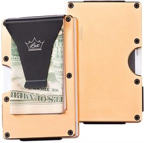 img 4 attached to Wallet Aluminum Minimalist Pocket Blocking Men's Accessories and Wallets, Card Cases & Money Organizers