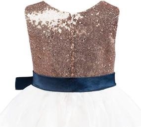 img 1 attached to 🌸 Sequin Wedding Flower Bridesmaid Girls' Clothing in Miami