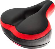 🚲 g-saddles: waterproof bike seat for exercise and rides - comfortable replacement seat with bicycle taillight, reflective tape, dual shock absorbing ball, wide saddle and gel padding logo