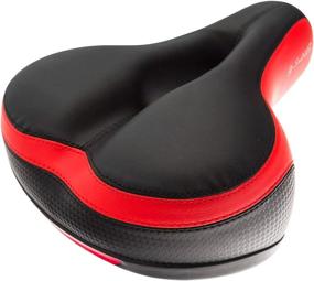 img 4 attached to 🚲 G-SADDLES: Waterproof Bike Seat for Exercise and Rides - Comfortable Replacement Seat with Bicycle Taillight, Reflective Tape, Dual Shock Absorbing Ball, Wide Saddle and Gel Padding