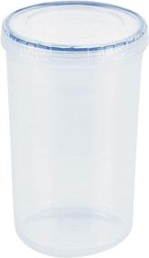 img 4 attached to LocknLock Easy Essentials Twist Food Storage Lids: Airtight Containers, BPA Free, Tall-44 oz - Ideal for Pasta, Clear