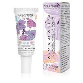 img 1 attached to Seraphine Botanicals Whimsical Wisteria - Lip Polish Exfoliant for Soft Lips 0.68 fl oz: Conditioning Power Unleashed