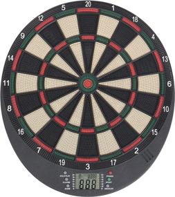 img 4 attached to 🎯 Arachnid Lightweight Electronic Dartboard: LCD Scoring, Heckler Feature, 8-Player Scoring, 21 Games, 65 Variations in Black (18.5L x 17.5W x 6.75D in)