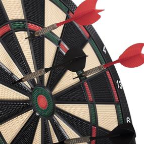 img 2 attached to 🎯 Arachnid Lightweight Electronic Dartboard: LCD Scoring, Heckler Feature, 8-Player Scoring, 21 Games, 65 Variations in Black (18.5L x 17.5W x 6.75D in)