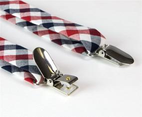 img 1 attached to Charming Spring Notion Baby Boys' Cotton Suspender and Bow Tie Gift Set: Dapper Style for Little Ones!