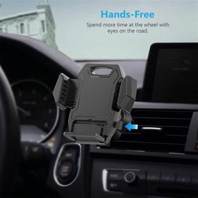 img 3 attached to 📱 WixGear Universal Smartphone Car Air Vent Mount Holder Twist Lock Cradle for iPhone X, 8, 8 Plus, 7, 7 Plus, SE, 6s, 6 Plus, 6, 5s, 5, 4s, 4, Samsung Galaxy S6, S5, S4, LG Nexus, and Other Phones