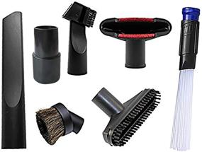 img 4 attached to 🧹 1-1/4 inch to 1-3/8 inch Small Shop Vac Accessories - Horse Hair Brush and Dusty Brush for Home Cleaning