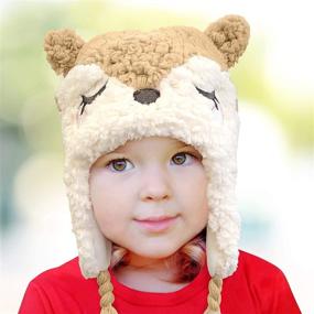 img 3 attached to 🧤 Winter Hat and Glove Set: Assorted Designs for Boys and Girls - Trendy Kids Hat and Mittens