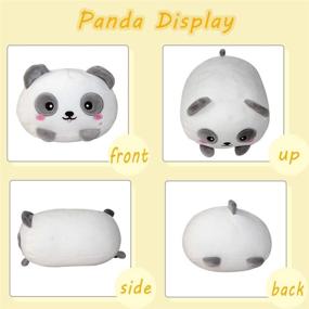 img 2 attached to 🐼 Adorable AIXINI 8-inch Panda Plush Body Pillow: Super Soft Squishy Animal Hugging Toy for Kids Bedding & Sleep - Perfect Kawaii Gift!